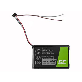 Green Cell ® baterija   za Garmin Edge 1000 Garmin 010-01161-00, Li-Ion 1200mAh 3.7V