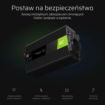 Green Cell ® Napon auna Inverter 12V na 230V, 300W
