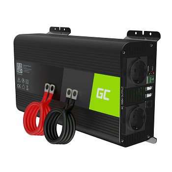 Green Cell® auna Power Inverter Converter 12V na 230V Pure sine 1000W/2000W with USB