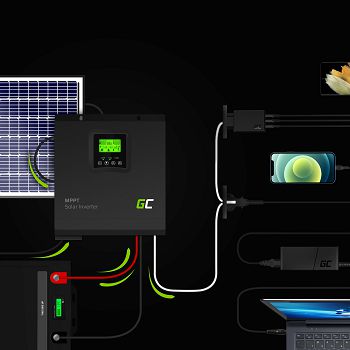 Solar Inverter Off Grid converter With MPPT Green Cell Solar punjač 24VDC 230VAC 3000VA/3000W Pure Sine Wave