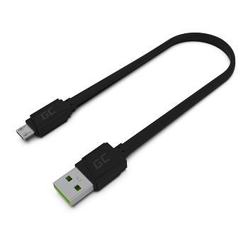 GCmatte Micro USB Cable Flat 25 cm with quick charging support