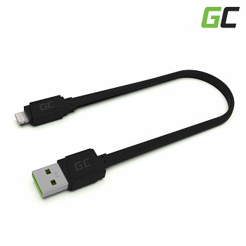 GCmatte Lightning Flat cable 25 cm with fast charging Apple 2.4A