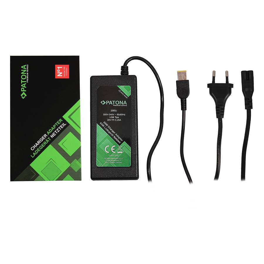 Punjač za LENOVO laptop 65W, 20V, Pravokutni